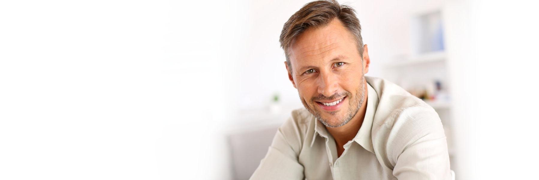 Man smiling with dentures | Dentures in Bonita Springs FL 