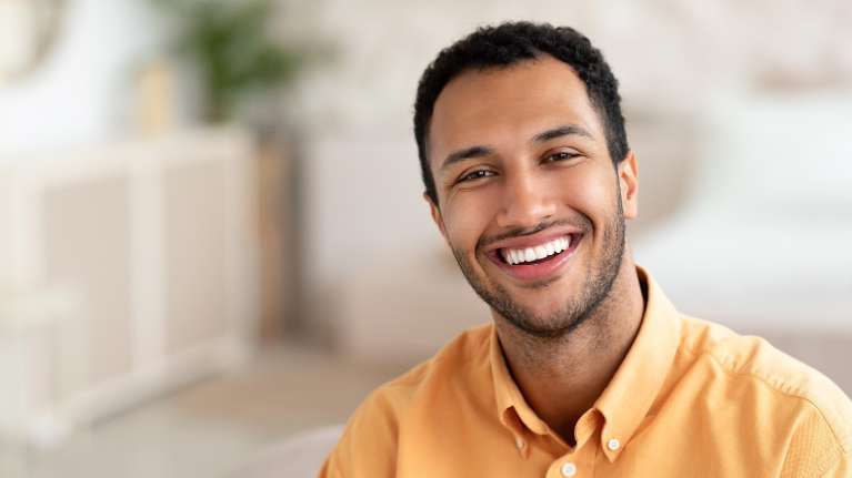 young man after teeth whitening in bonita springs