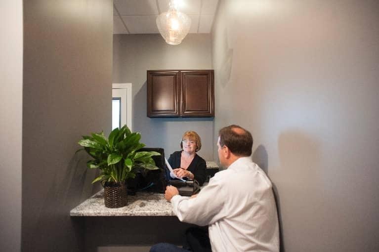 Patient checking out at dentist office in Bonita Springs FL